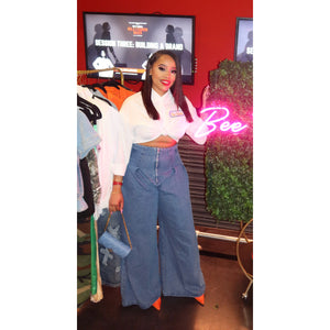 “Snatched” High-Waisted Flare Jeans